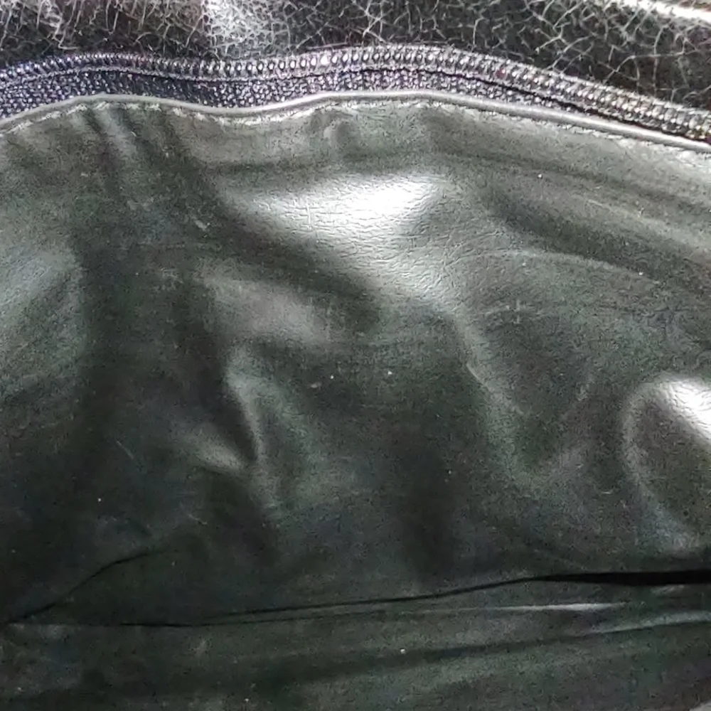 Le Privé Holiday Fair 70s/80s Elegant Black Faux Leather Purse Crossbody Clutch